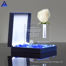 Wholesale Delicate Design Hot Sell Crystal Rose Crystal Gifts for Wedding Centerpiece Decoration